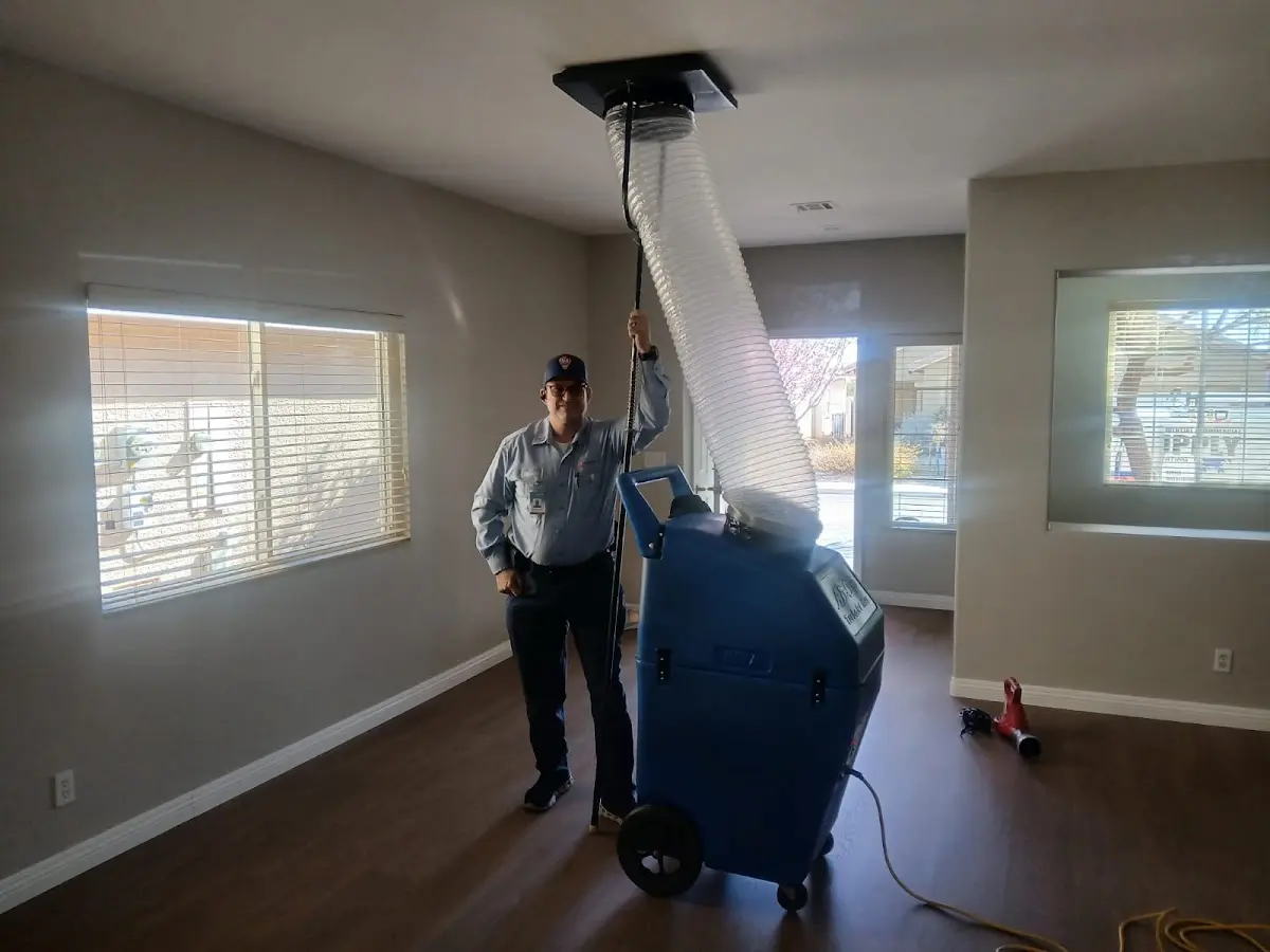 Professional Dryer Vent Cleaning work inside a Strasburg home
